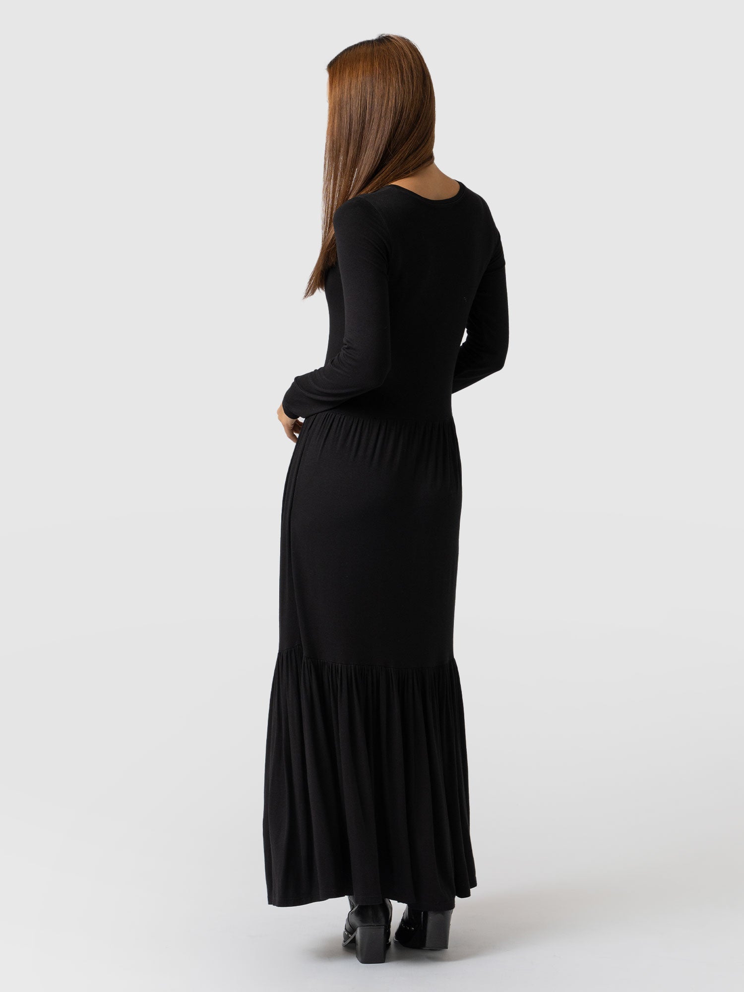Greenwich Dress Long Sleeve - Black